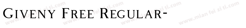 Giveny Free Regular字体转换
